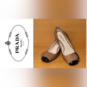 Two tone Prada shoes
